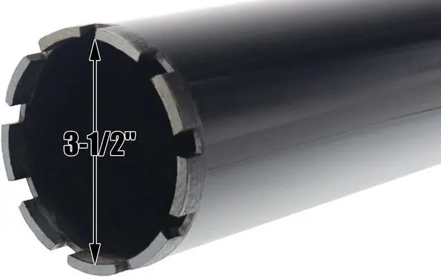 Alt view image 2 of 5 - Steel Dragon Tools® 3-1/2" (89 mm) Wet Diamond Concrete Core Drill Bit