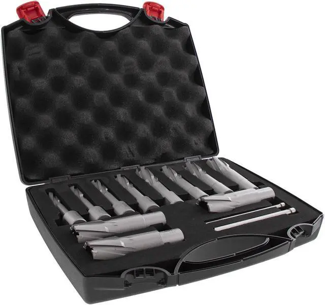 Main image of Steel Dragon Tools® 13pc. Tungsten Carbide Tipped Annular Cutter Kit 2" Depth and 1/2 in. to 1-1/16 in.