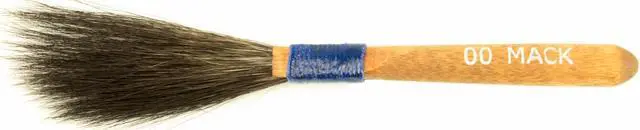 Alt view image 7 of 7 - (6) Andrew Mack Brush Sword Striping Series 10 Sizes 000-3 Pinstriping Brushes