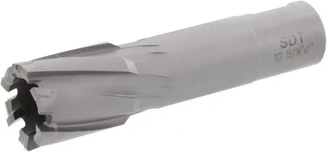 Alt view image 2 of 4 - Steel Dragon Tools® DNTX-D0937 15/16" x 2" Carbide Tip Annular Cutter 3/4" Weldon