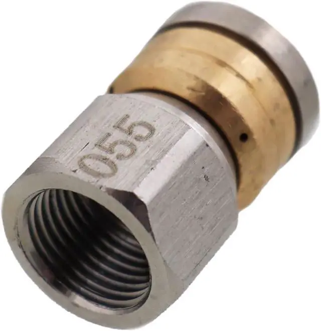 Alt view image 3 of 3 - Erie Tools Rotating 3/8 in. Sewer Jetter Drain Cleaning Nozzle, 5.5 Orifice, 4000 PSI, Max Temp 200 F