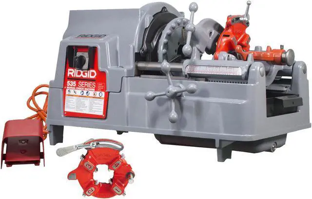 Main image of RIDGID® 535 V3 Pipe Threading Machine with (2) 811A Die Heads and High Speed Steel 47765 47770 Dies