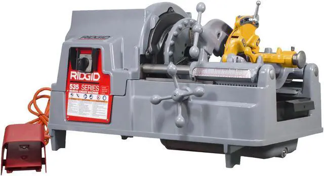Main image of RIDGID® 535 V3 Manual Chuck Pipe Threading Machine with Steel Dragon Tools® 811A Die Head and High Speed Steel Dies