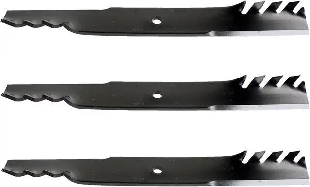 Main image of USA Mower Blades (3) CMB276BP Toothed Extra High Lift Blade Fits Dixie Chopper® 3022760 A6022760N Bunton® PL7441 Length 20-1/2 in. Width 2-1/2 in. Thickness .250 in. Center Hole 5/8 in. 60 in. Deck