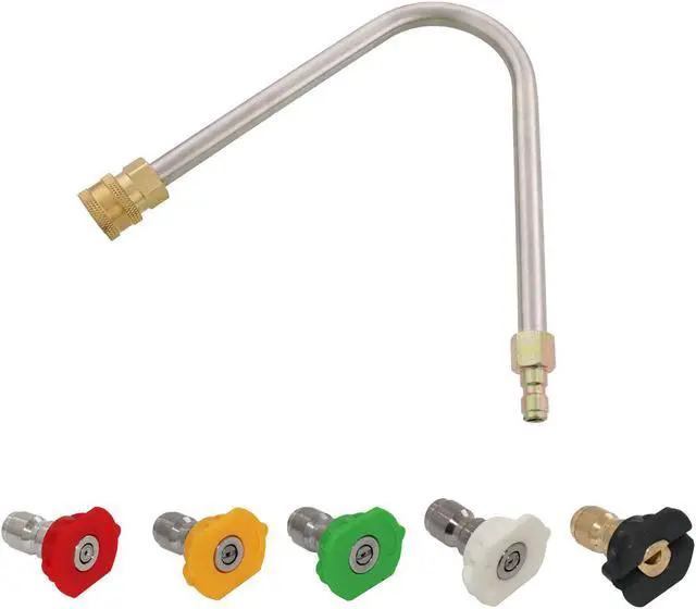 Main image of Steel Dragon Tools® U-Bend Gutter Attachment with 1/4" QC Nozzles 3.0 Orifice