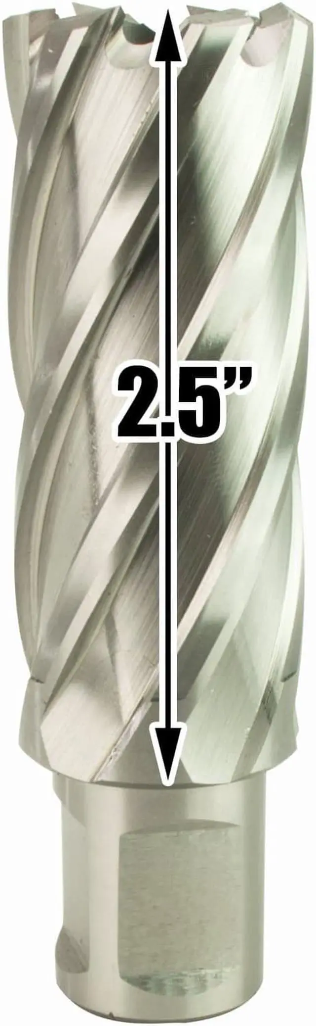 Alt view image 6 of 7 - Cayken KCY-48-2WDO 1.8in. Magnetic Drill Press with 1700W Variable Speed Motor Weldon Shank 7 Piece 2in. Cut Depth Annular Cutter Kit