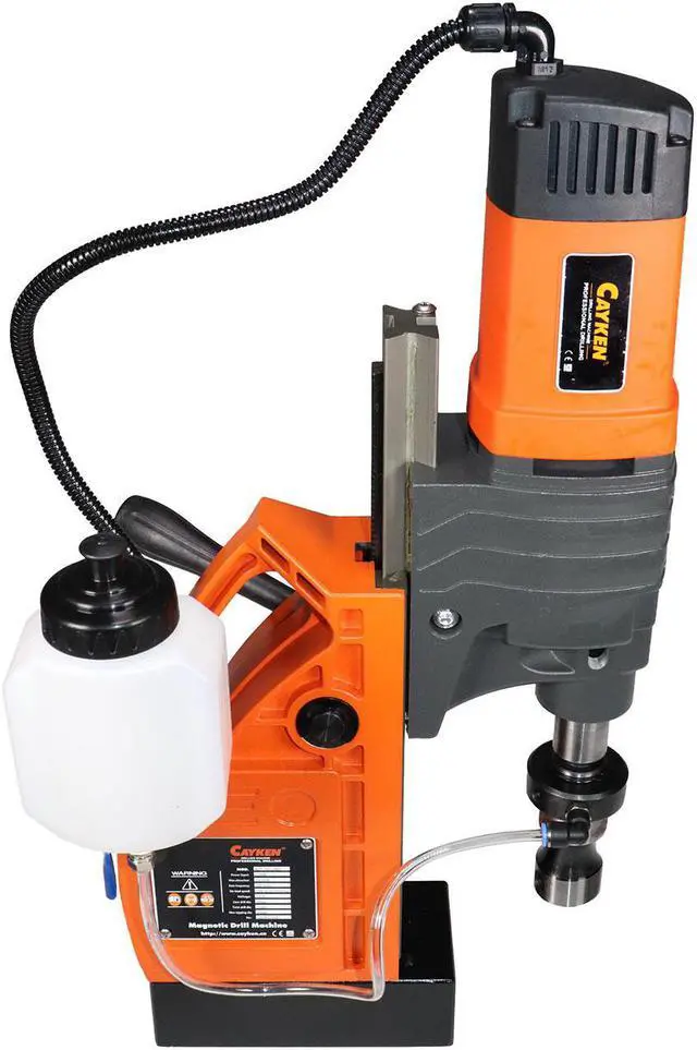 Alt view image 2 of 7 - Cayken KCY-48-2WDO 1.8in. Magnetic Drill Press with 1700W Variable Speed Motor Weldon Shank 7 Piece 1in. Cut Depth Annular Cutter Kit