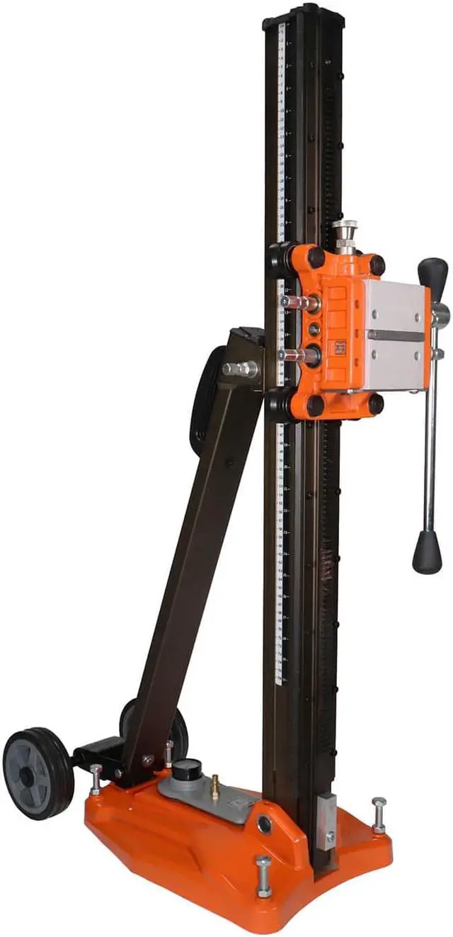 Alt view image 3 of 7 - Cayken Aluminum Diamond Core Drill Rig Stand with Vacuum Plate and Wheels