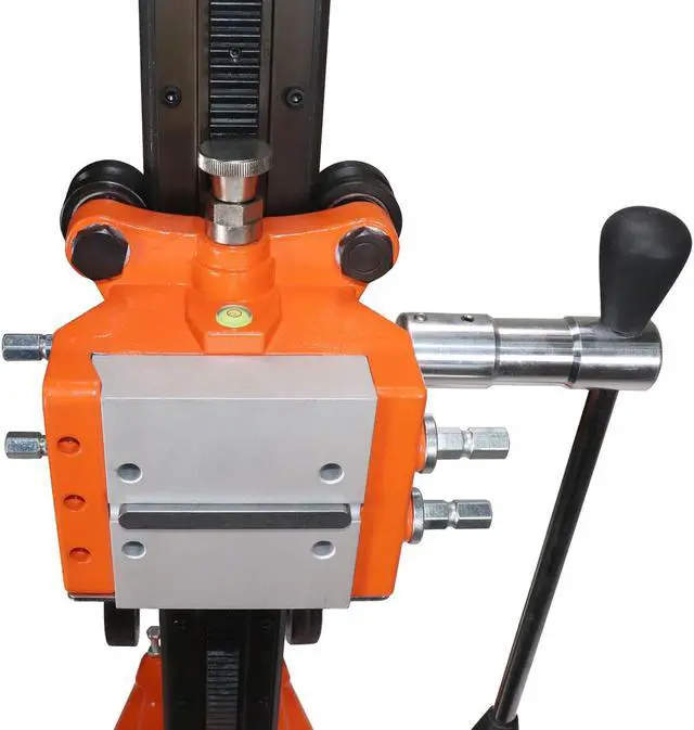 Alt view image 7 of 7 - Cayken Aluminum Diamond Core Drill Rig Stand with Vacuum Plate and Wheels
