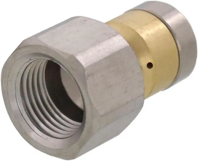 Alt view image 3 of 3 - Erie Tools Rotating 3/8 in. Sewer Jetter Drain Cleaning Nozzle, 9.0 Orifice, 4000 PSI, Max Temp 200 F