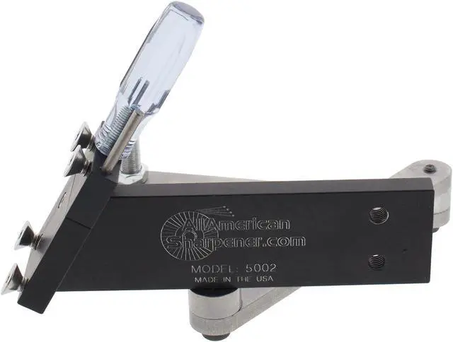 Alt view image 2 of 7 - All American Sharpener 5002 Sharpener Kit for Standard Straight Lawn Mower Blades with Angle Grinder and Wheel
