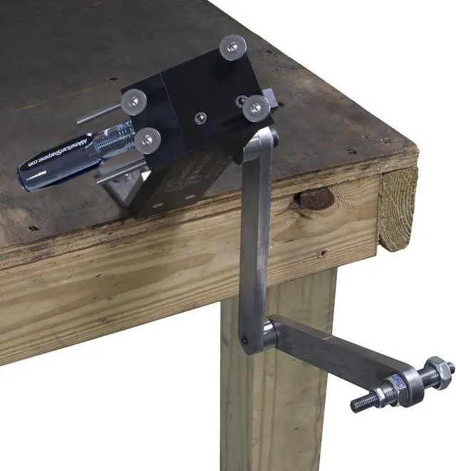 Alt view image 7 of 7 - All American Sharpener 5002 Sharpener Kit for Standard Straight Lawn Mower Blades with Angle Grinder and Wheel