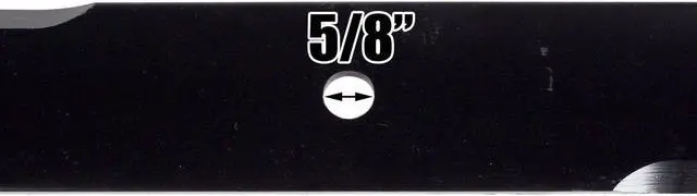 Alt view image 7 of 7 - 3 USA Mower Blades U13276BP High-Lift for Toro 08899100 08979600 09081200 105-7718 105-7718-03 105-7777-03 Length 20-1/2 in. Width 2-1/2 in. Thickness .250 in. Center Hole 5/8 in. 60 in. Deck