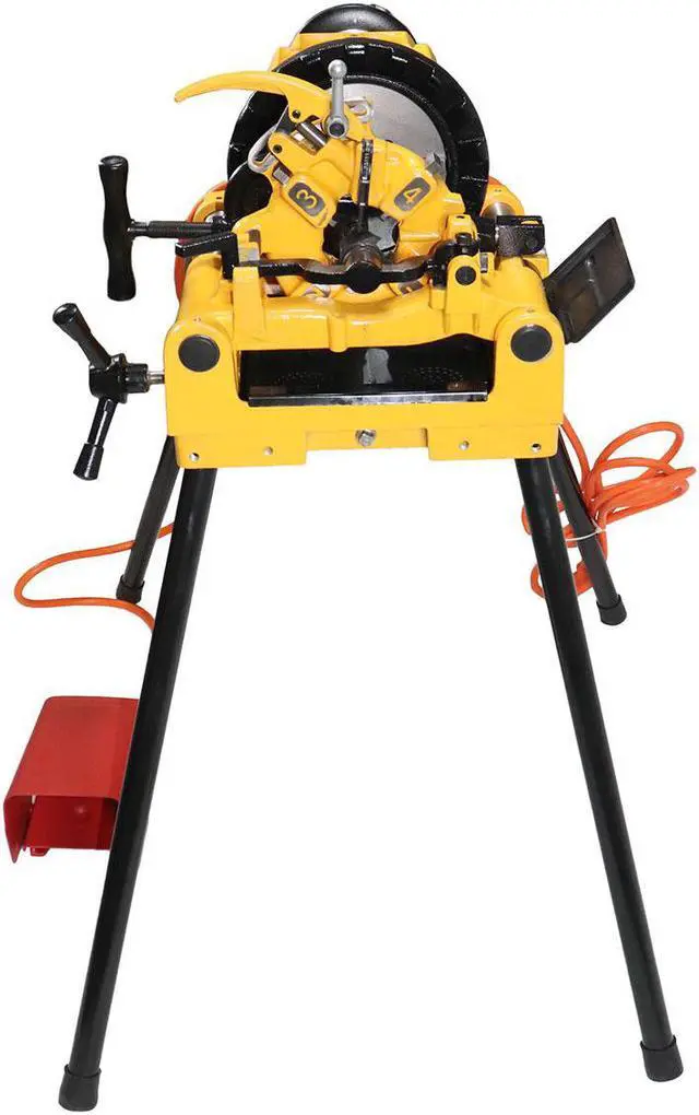 Alt view image 4 of 6 - Steel Dragon Tools® 300 Compact  2in. Pipe Threader Threading Machine and Self Opening 815A Die Head compatible with RIDGID® 47770 47765 47745 47750 Dies Universal Pipe Bolt