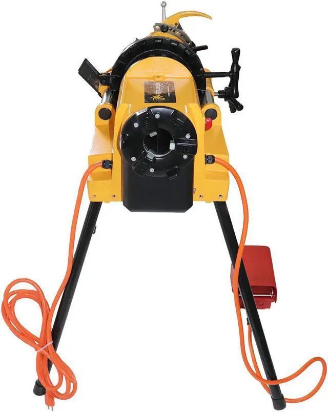 Alt view image 3 of 6 - Steel Dragon Tools® 300 Compact  2in. Pipe Threader Threading Machine and Self Opening 815A Die Head compatible with RIDGID® 47770 47765 47745 47750 Dies Universal Pipe Bolt