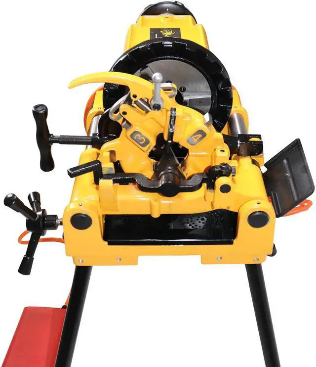 Alt view image 5 of 6 - Steel Dragon Tools® 300 Compact  2in. Pipe Threader Threading Machine and Self Opening 815A Die Head compatible with RIDGID® 47770 47765 47745 47750 Dies Universal Pipe Bolt