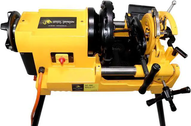Alt view image 6 of 6 - Steel Dragon Tools® 300 Compact  2in. Pipe Threader Threading Machine and Self Opening 815A Die Head compatible with RIDGID® 47770 47765 47745 47750 Dies Universal Pipe Bolt