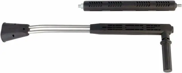 Alt view image 3 of 6 - Erie Tools 40in. Stainless Steel Seamless Tube Vented 5000 PSI Dual Lance Wand Molded Grip for Power Pressure Washer