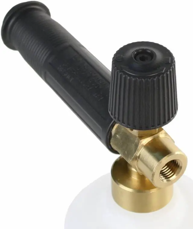 Alt view image 4 of 6 - Erie Tools 32 oz Adjustable Foam Generating 4000 PSI Pressure Washer Soap Gun with 1/4 in. Female Inlet