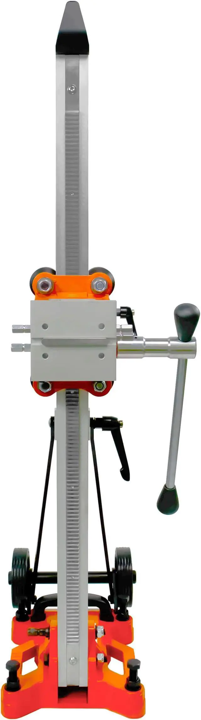 Alt view image 3 of 7 - Cayken 400F Aluminum Diamond Core Drill Rig Stand Quick Adjustable Angle 4.5in. Wheels for Easy Portability