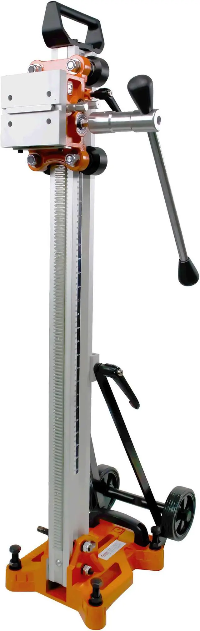 Main image of Cayken 400F Aluminum Diamond Core Drill Rig Stand Quick Adjustable Angle 4.5in. Wheels for Easy Portability