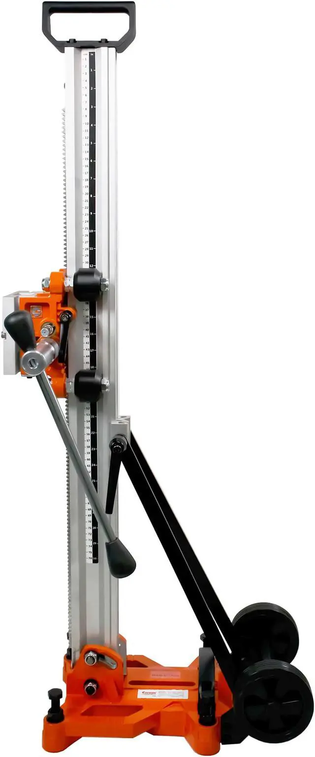 Alt view image 4 of 7 - Cayken 400F Aluminum Diamond Core Drill Rig Stand Quick Adjustable Angle 4.5in. Wheels for Easy Portability