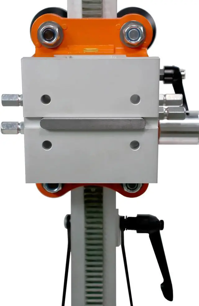 Alt view image 7 of 7 - Cayken 400F Aluminum Diamond Core Drill Rig Stand Quick Adjustable Angle 4.5in. Wheels for Easy Portability