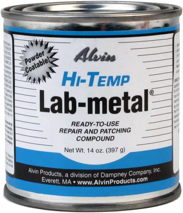 Main image of Alvin 14 oz Lab Metal Hi Temp Repair and Patching Compound Withstands Temps Up To 1000F