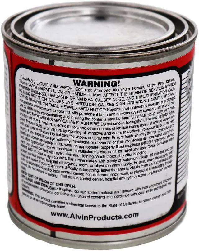 Alt view image 3 of 3 - Alvin 12 oz Lab Metal Durable Economical Repair Putty, Dent Filler & Patching Compound Epoxy
