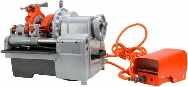 Alt view image 2 of 7 - RIDGID® 1215 Pipe Threading Machine 61142 with 811A Die Head & High Speed Steel Dies