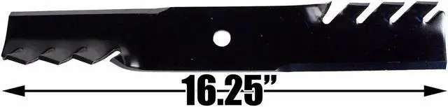 Alt view image 4 of 7 - 2 Gator Mulching Toothed Mower Blades for Kees 100340 483011 483046 48" Deck