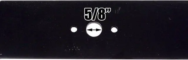 Alt view image 7 of 7 - USA Mower Blades (3) U10022BP Standard Medium Lift for  103-2508 103-2518 103-2518-S 103-2528 Length 18 in. Width 2-1/2 in. Thickness .250 in. Center Hole 5/8 in. 36 in. and 52 in. Deck