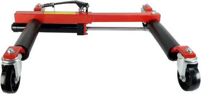 Alt view image 5 of 8 - (2) Dragway Tools 12in. Hydraulic Wheel Dolly Vehicle Positioning Jack Lift Hoist with 1500 lb Capacity