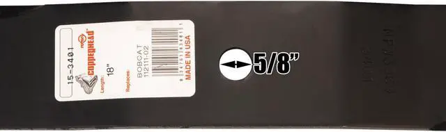 Alt view image 7 of 7 - Rotary® 3401 Mower Blades for Bobcat® Gravely® Lesco® Windsor® Wright® 18 Length 2-1/2 Width .250 Thickness 5/8 Center Hole Fits 36in. 54in. Deck