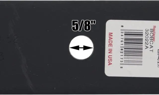 Alt view image 6 of 7 - 6 Rotary® 2173 Mower Blades for Bad Boy® 038-5202-00 Bobcat® 32022A Exmark® 1633482 Snapper® 1988564 Toro® 103-2528 Length 18 Width 2-1/2 Thickness .240 Center Hole 5/8 Fits 36 52" and 54" Decks