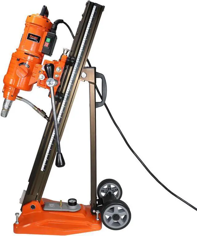 Alt view image 3 of 5 - Cayken 20in. Diamond Core 7.2 HP Drill Rig with Adjustable Vacuum Plate Stand