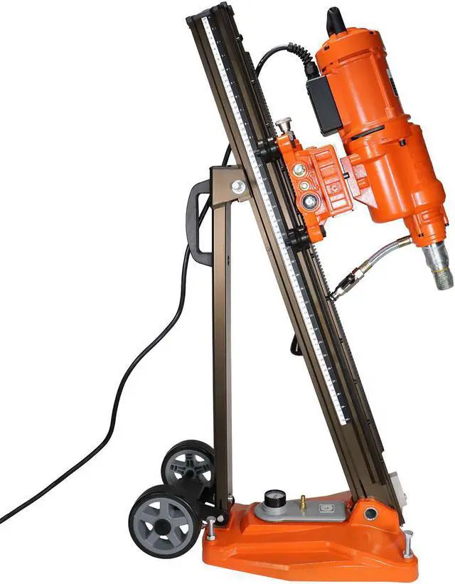 Alt view image 5 of 5 - Cayken 20in. Diamond Core 7.2 HP Drill Rig with Adjustable Vacuum Plate Stand