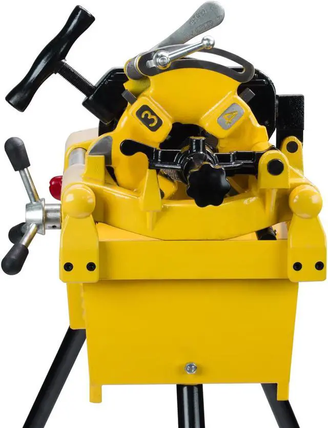 Alt view image 4 of 7 - Steel Dragon Tools® 7090 1/2-inch to 2-inch Power Pipe Threading Machine with Cart 811A Die Head and Dies