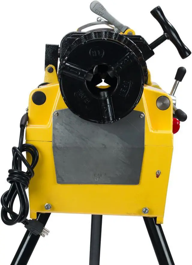Alt view image 6 of 7 - Steel Dragon Tools® 7090 1/2-inch to 2-inch Power Pipe Threading Machine with Cart 811A Die Head and Dies