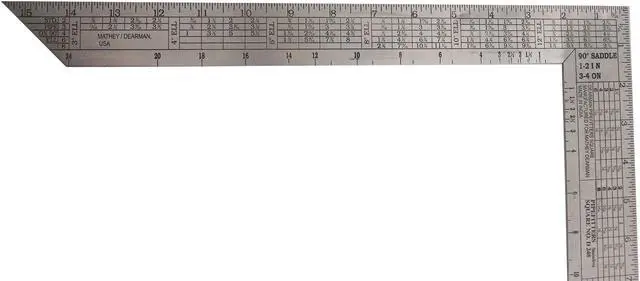 Alt view image 3 of 3 - Fit-Up Pro Precision Stainless Steel Square for Pipefitters Boilermakers Welders