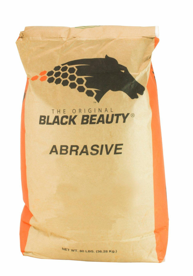 Black Beauty® Medium Blast Media Abrasive – 50 Lbs, 12/40 Mesh For Sandblast Cabinets, Made In USA