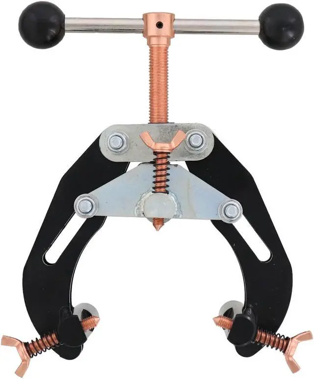 Alt view image 2 of 4 - Steel Dragon Tools Small Pipe Clamp for 1" to 2-1/2" Pipe Lightweight Pipe Fit-Up and Welding Alignment Tool, Durable Thread Design, Stainless Contact Points, Includes Extra Pins