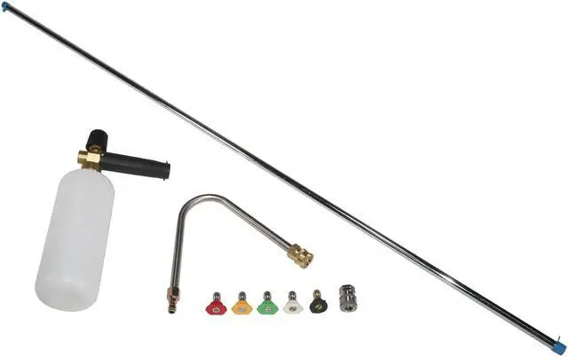 Main image of Steel Dragon Tools® 48 in. Chrome Plated Steel Pressure Washer Extension Wand U-Bend Nozzle Soap Gun