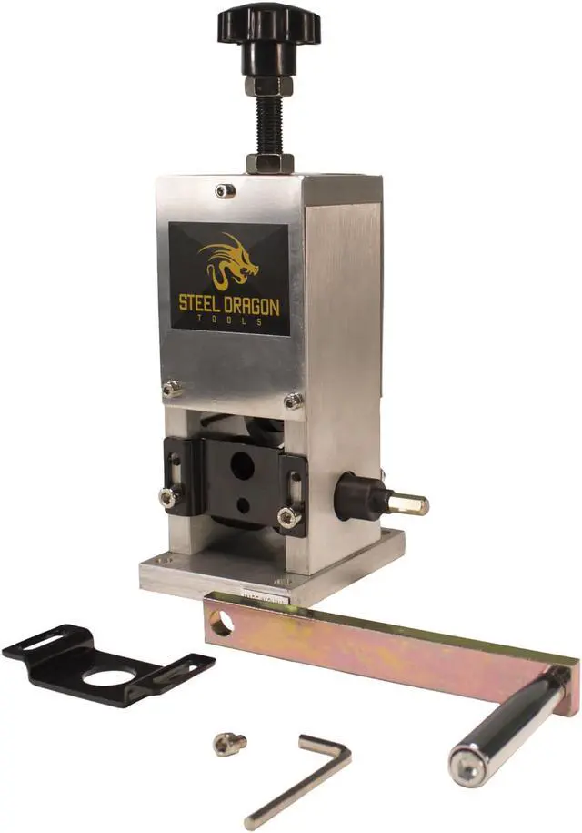 Alt view image 2 of 7 - Steel Dragon Tools® WRA15 Benchtop Manual or Drill Powered 0.15 in. to 1 in. Automatic Wire Stripping Machine Strip Scrap Copper Wire Stripper