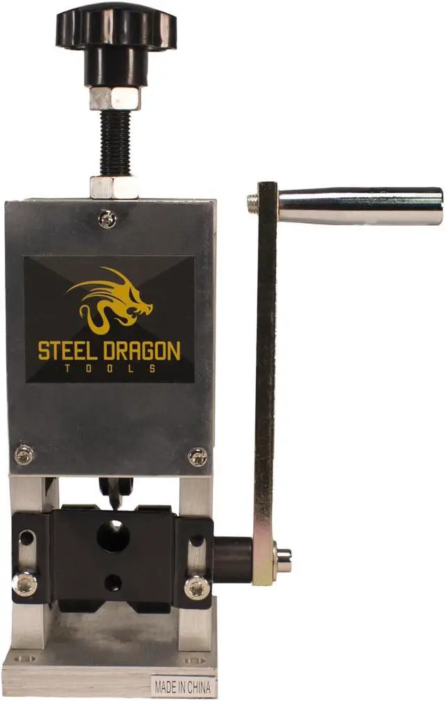 Alt view image 4 of 7 - Steel Dragon Tools® WRA15 Benchtop Manual or Drill Powered 0.15 in. to 1 in. Automatic Wire Stripping Machine Strip Scrap Copper Wire Stripper
