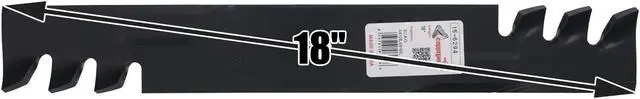 Alt view image 3 of 7 - 3 Rotary® 6294 Mower Blades for Ariens® 00273100  103-2508 633485 Scag® 48108 481707 Snapper® 101485 1-7037 Length 18 Width 2-1/2 Thickness .204 Center Hole 5/8 Fits 36" 50" 52" 54" Deck