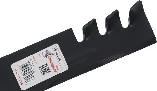 Alt view image 7 of 7 - 3 Rotary® 6294 Mower Blades for Ariens® 00273100  103-2508 633485 Scag® 48108 481707 Snapper® 101485 1-7037 Length 18 Width 2-1/2 Thickness .204 Center Hole 5/8 Fits 36" 50" 52" 54" Deck