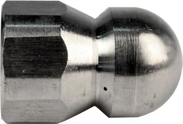 Alt view image 6 of 7 - Schieffer 3/8in. x 200ft. 4000 PSI Thermoplastic Sewer Jetter Hose & 4.5 Orifice Button Nose Nozzle