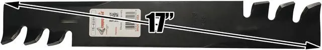 Alt view image 3 of 6 - Rotary® 6298 Mower Blades for Dixie Chopper® Dixon® Gravely® Windsor® 17 Length 2-1/2 Width .204 Thickness 5/8 Center Hole Fits 32in. 50in. Deck