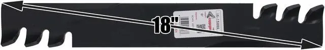 Alt view image 3 of 7 - 3 Rotary® 15006 Mower Blades for Scag® 481707 Length 18 Width 2-1/2 Thickness .250 Center Hole 5/8 Fits 36" 50" 52 54 Deck